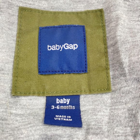 Baby Gap Army Quilted Jacket Vest - Picture 3 of 3